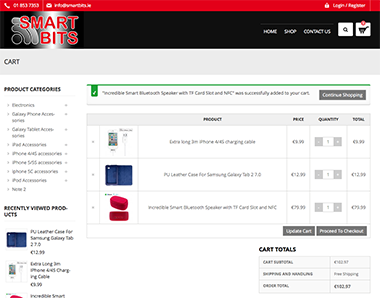 smartbits.ie ecommerce website