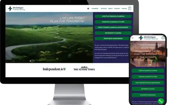 McGettigan Financial Group Website design by Web Page Design Company