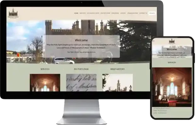 Monkstown Church of Ireland Website design by Web Page Design Company